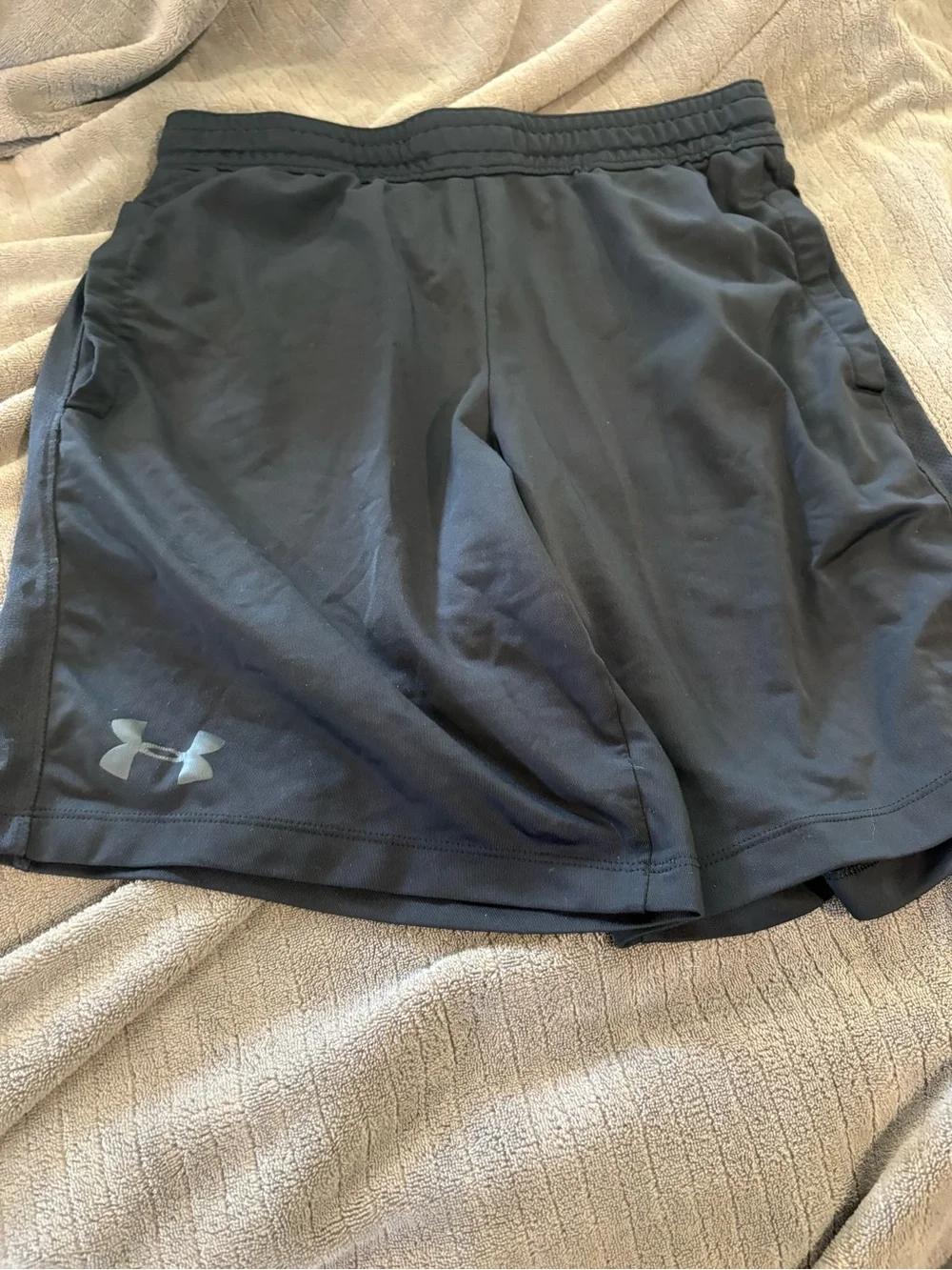 Under Armour Black Athletic Shorts for Kids